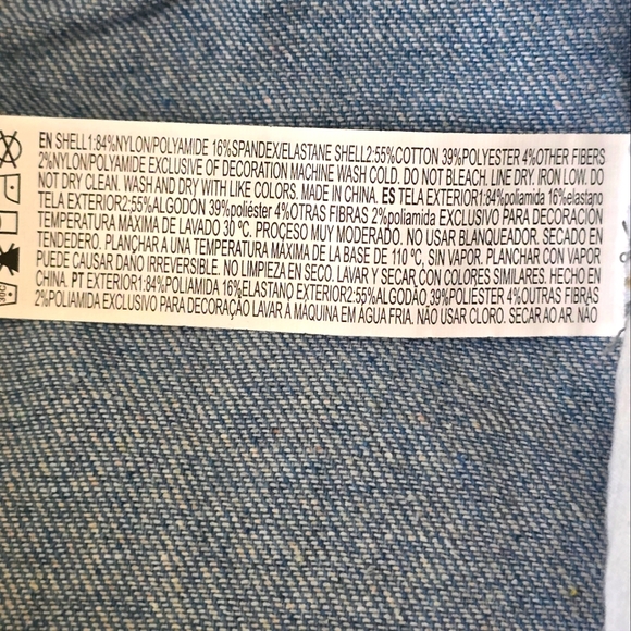 Lace Covered Baggy High Waist Jeans size 26 - Picture 14 of 15